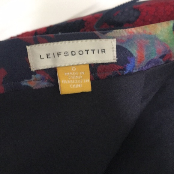 Leifsdottir for Anthropolgie floral and lace skirt size 0 - Picture 5 of 7